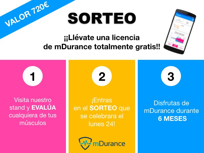 ¿Estarás presente en la I Jornada <a href="/miclinicatop/">miclinicatop</a>? ¡No te pierdas nuestro #SORTEO!

1⃣ Visita nuestro #stand y evalúa cualquier de tus #músculos
2⃣ Entra en el sorteo que se celebrará el lunes 26
3⃣ Disfruta de una licencia durante 6 MESES TOTALMENTE #GRATIS

#SUERTE 😀