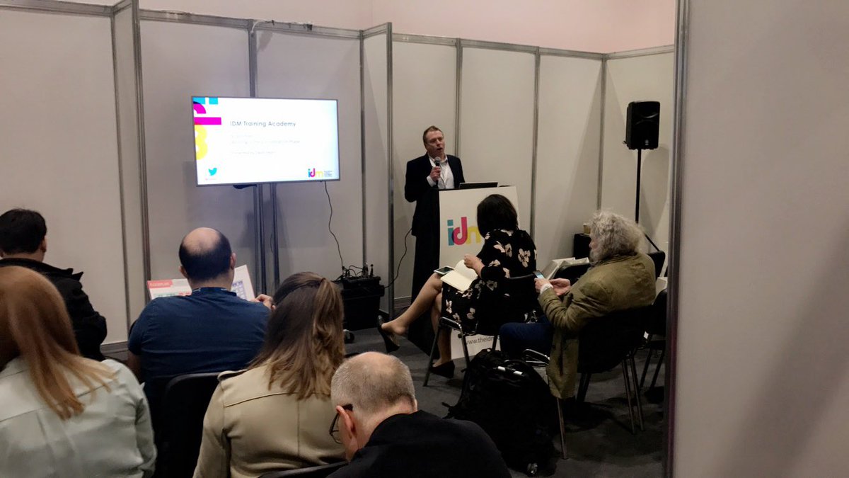 theidm's tweet photo. The second #IDMAcademy session is underway from David Hearn. David will be discussing how marketers can perform better during the consideration phase #MarketingExpo18 https://t.co/fJbihFvfsA