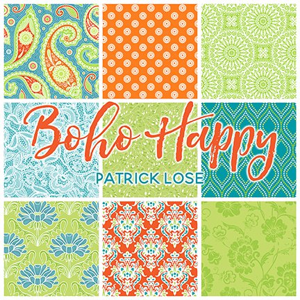 Now available. Inquire at your local quilt shops! #PatrickLoseFabrics #BohoHappy