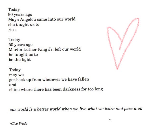 Who knew there was so much power in TODAY! Love this element of hope #WednesdayWisdom