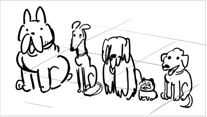 I found these old dog drawings by @maddieshara and @everydaylouie from "Grizz Helps" and they are a DELIGHT ??? 