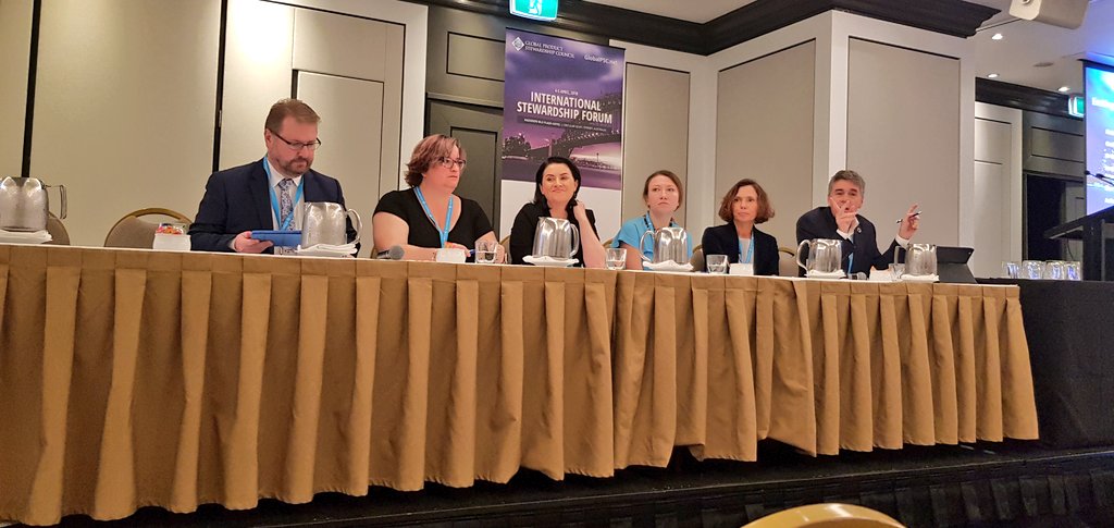 Interesting insights into the #circulareconomy being discussed at <a href="/GlobalPSC/">GlobalPSC</a> #ProductStewardship Forum. Great speakers sharing international &amp; Australian perspectives.