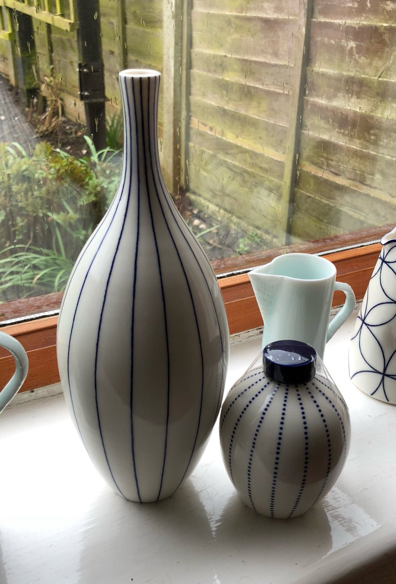 Another speedy delivery from <a href="/GoldenHareArt/">Golden Hare</a>. My uncle ordered a <a href="/RMalinDesign/">Rhian Malin</a> bottle &amp; ginger jar to add to his collection! He’s well cuffed &amp; says thank you!