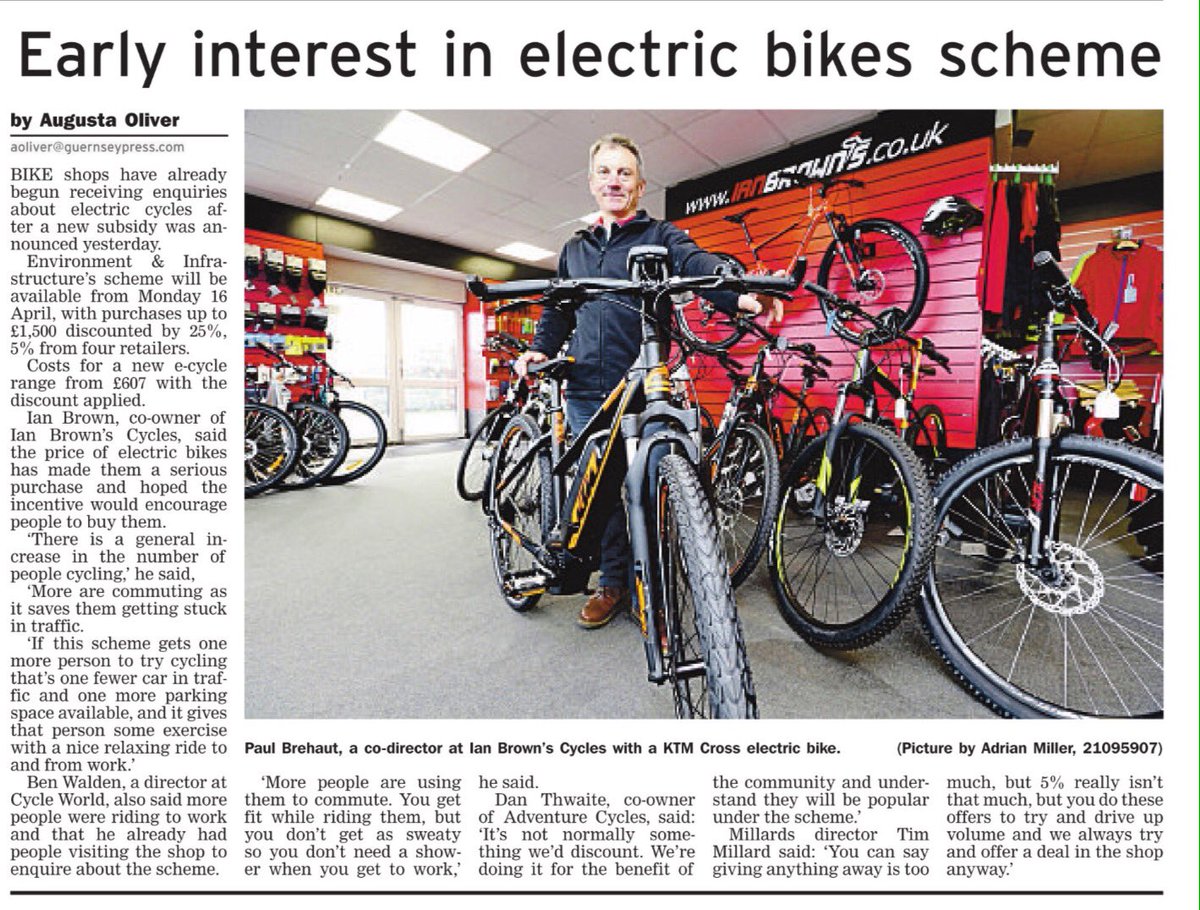 E&amp;I <a href="/govgg/">States of Guernsey</a> announce incentive grant for ebikes 👍👍<a href="/IanBrownCycles/">Ian Brown's</a> <a href="/AdvCyclesGsy/">Adventure Cycles Gsy</a> <a href="/cycleworldgsy/">cycleworld guernsey</a> &amp; Millards