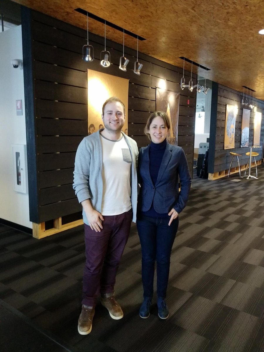 [1/2 journée Cossette] Nos préambuliens Alec et Simon ont eu la chance d'en apprendre plus sur les rudiments du placement médias et de la création chez @COSSETTEfr! Merci de nous avoir reçus dans vos bureaux! 📲