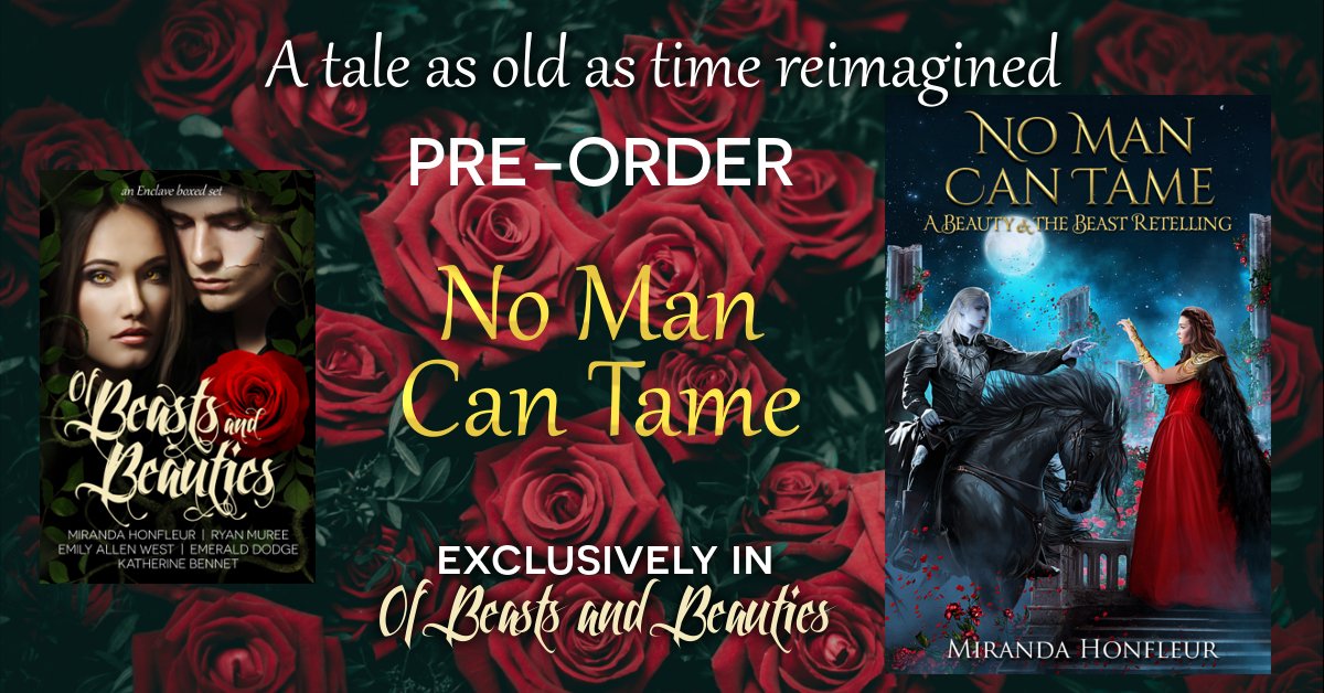 EnclaveAuthors's tweet photo. .@MirandaHonfleur wrote NO MAN CAN TAME, a Beauty &amp; the Beast retelling in this brand new anthology! Fiery princess Aless and dark-elf prince Veron didn't ask for an arranged marriage. Will betrayal end them, or will true love conquer all? https://t.co/TYQoR1N7nU #Enclave #OBAB https://t.co/TvJMFPcGcf