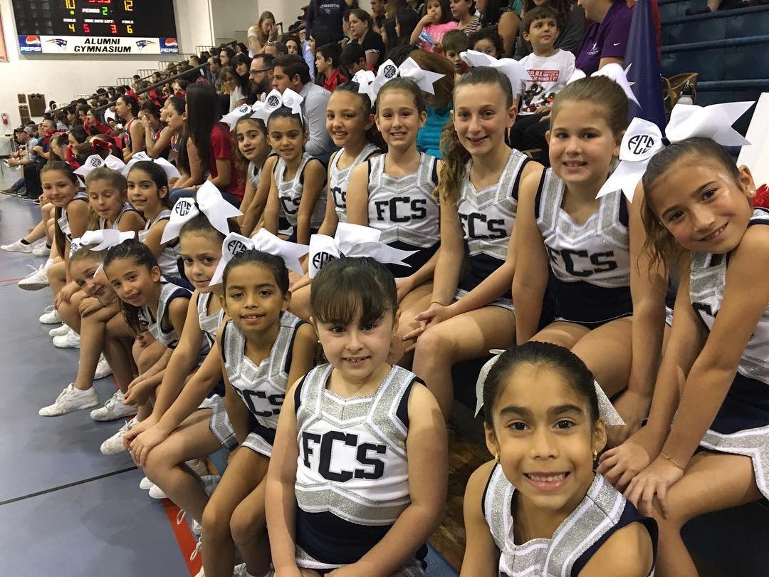 FCSPatriots's tweet photo. #WaybackWednesday to our adorable 2016-2017 elementary cheerleaders! Get your spirit fingers ready...cheer camp is coming soon ladies! #fcspatriots #fcs4life #fcsfam #fcscheer #cheerleading #elementaryschool #cheercamp #schoolspirit #fcs50years #faith #character #success https://t.co/6RDDskLjCy