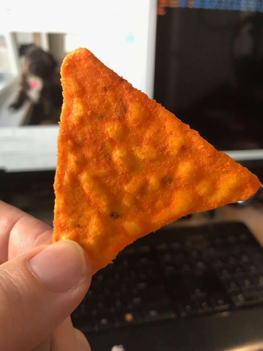 sidepix's tweet photo. My wife saved the insanely flavor coated Dorito for me. She knows me too well. https://t.co/UNhBENrhF7