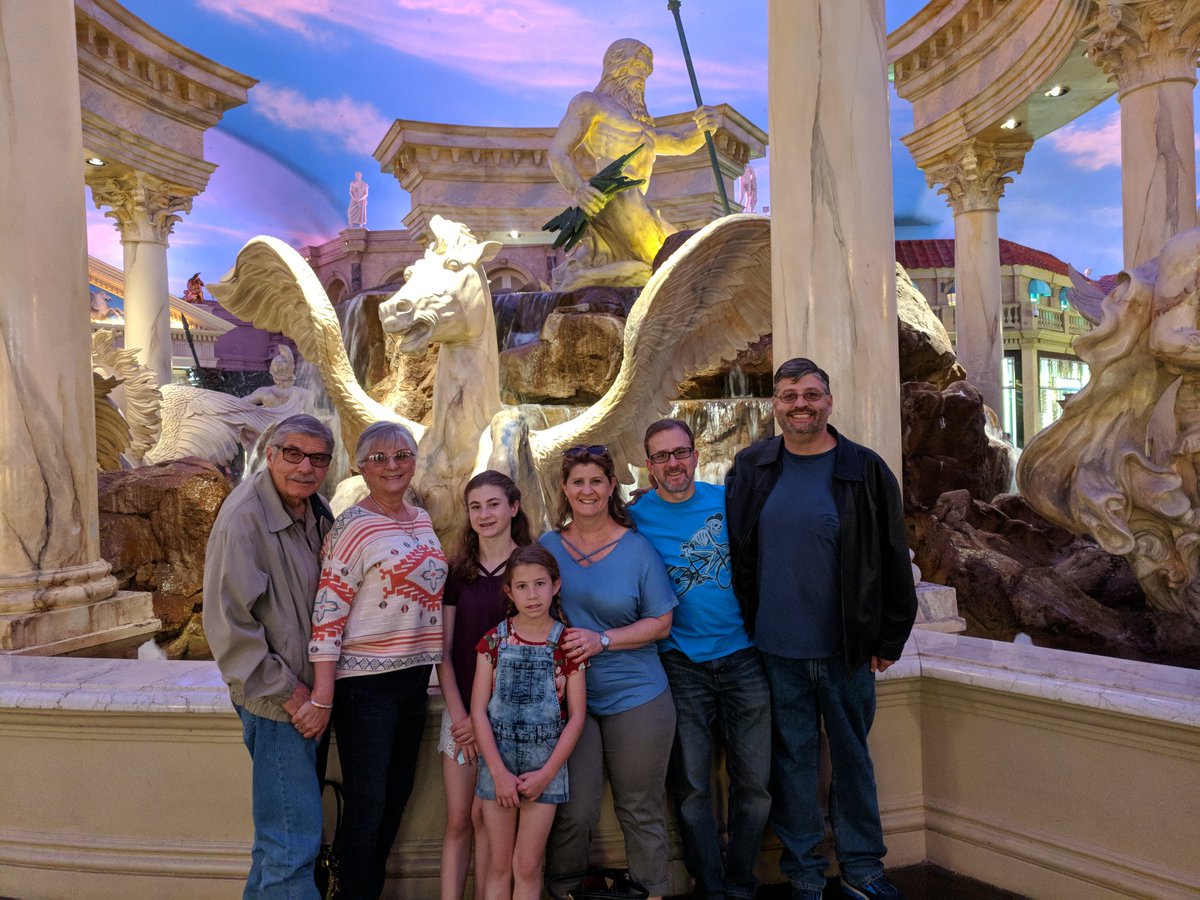Enjoying some family time with Grandma and Grandpa in Las Vegas - Spring break 2018