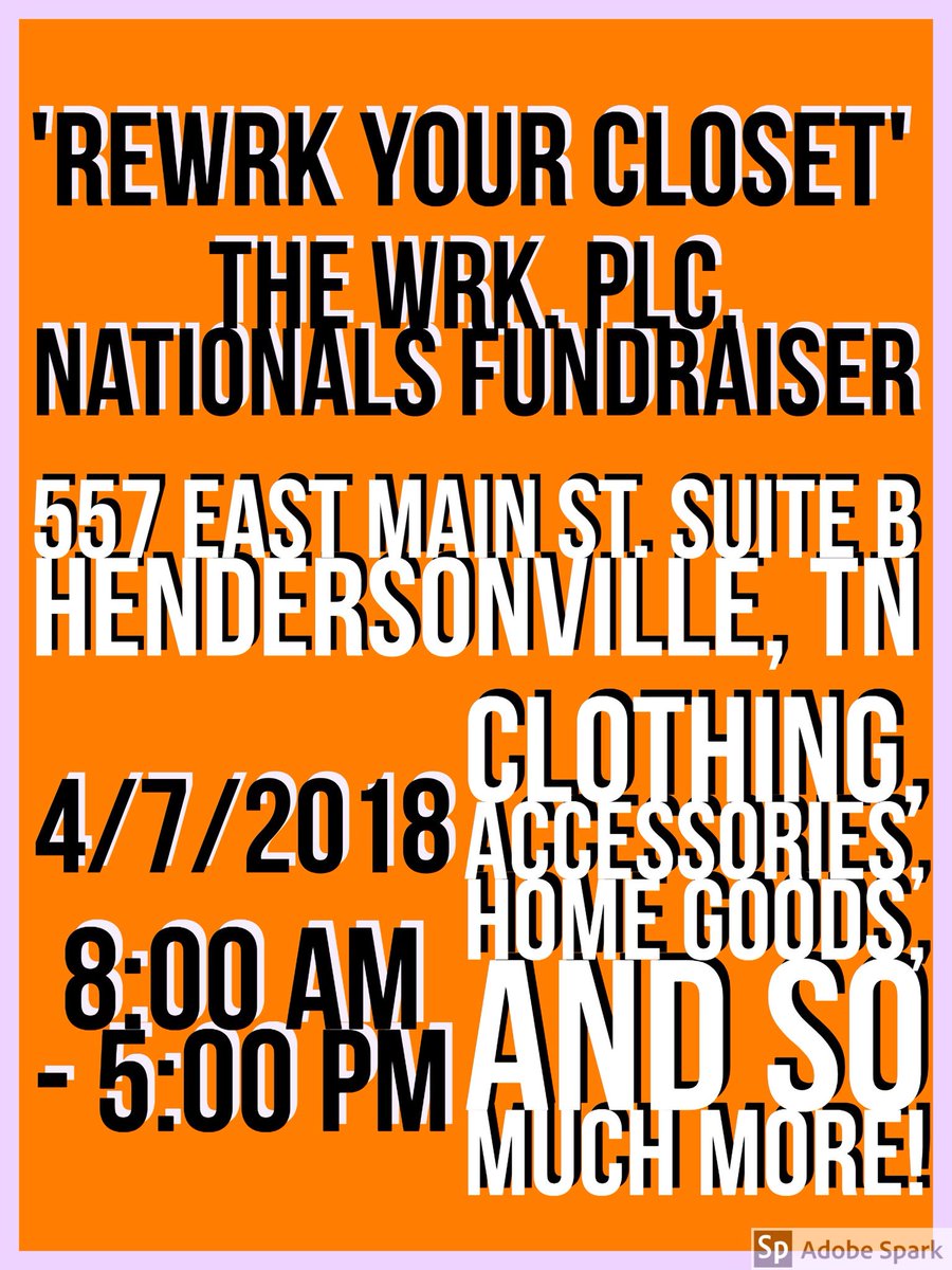 THIS SATURDAY. HUGE SALE. EVERYTHING WILL BE OFFERED. BE THERE! 👌🏼🔥☠️ #thewrkplc #rewrkyourcloset #nationalsfundraiser #learntoearn