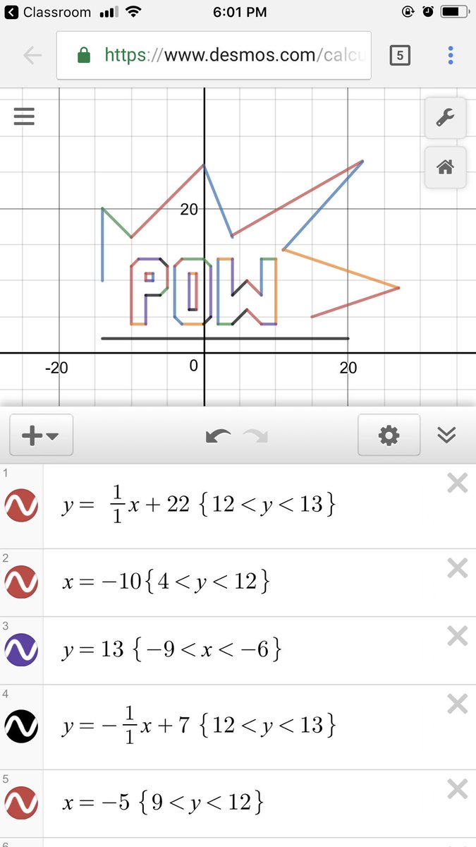Math Art using Desmos. #mathislife <a href="/TLKLife/">TL Kennedy SS</a>