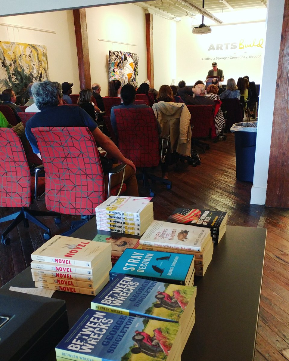 CSWritersatWork's tweet image. Get a sneak peak of George&apos;s upcoming book, Staff Picks, tonight with @SoLitAlliance and @StarLineBooks. #CSWritersAtWork