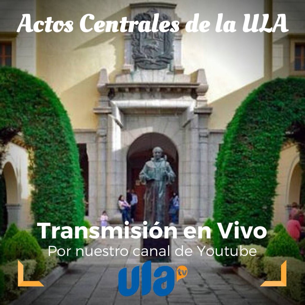 ula_tv's tweet photo. Celebra los #233 años de ULA junto a Lorenzo Mendoza presidente de Empresas Polar y Benjamín Scharifker Transmisión en Vivo por nuestro canal de #Youtube #UlaTV 
Fecha: 05 de Abril
Hora: 10:00am https://t.co/gZzroiOFvg