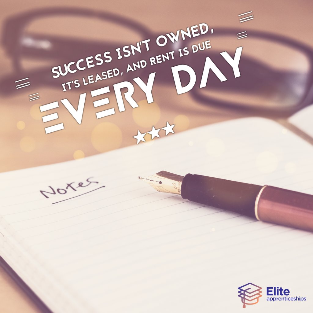 EliteApprentice's tweet image. Success isn't owned.