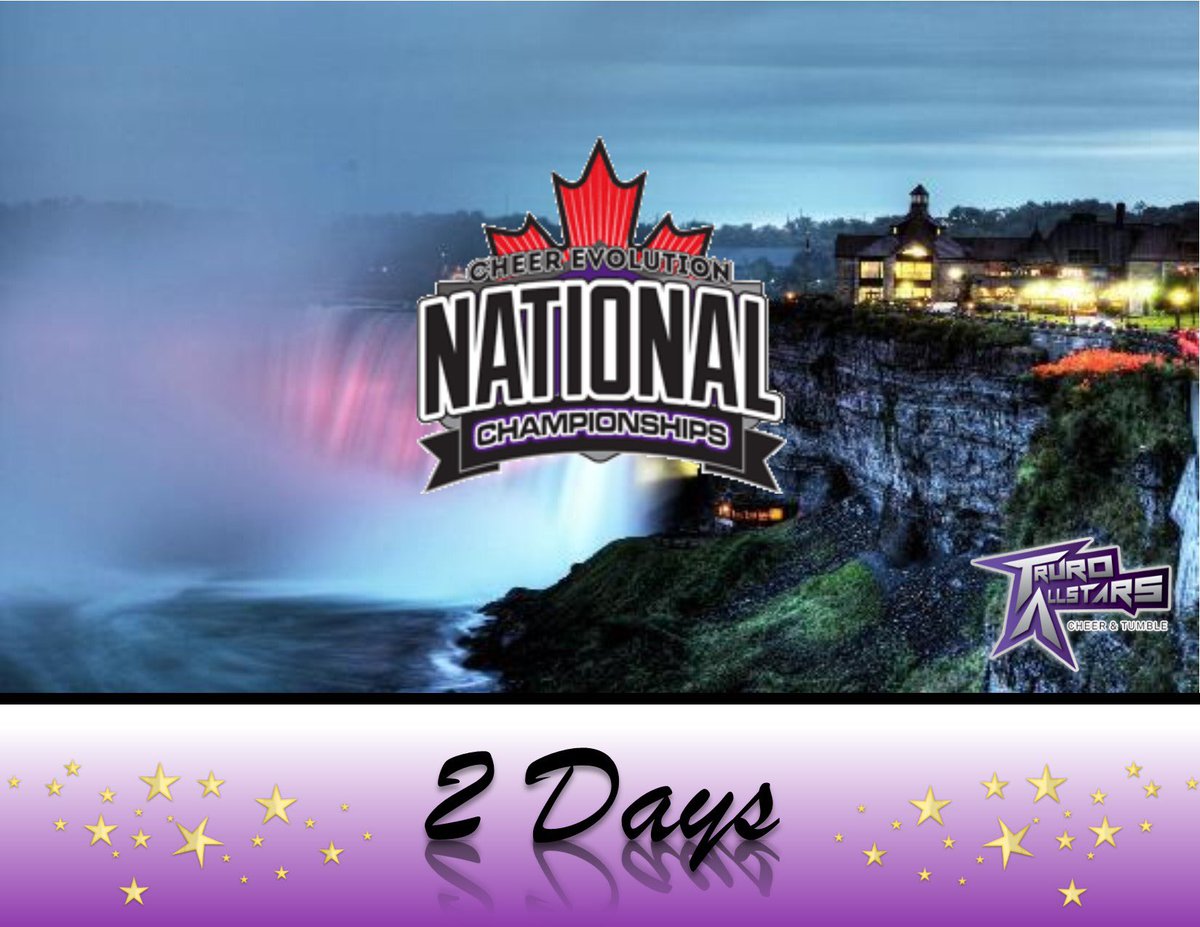 truroallstars's tweet photo. 2 days, and we’re ready for take off! Niagara Falls here we come 🎉 #nationalsbound2018 #cheerevolution #truro #TACohana #NovaScotia https://t.co/3sMzHwlCmw