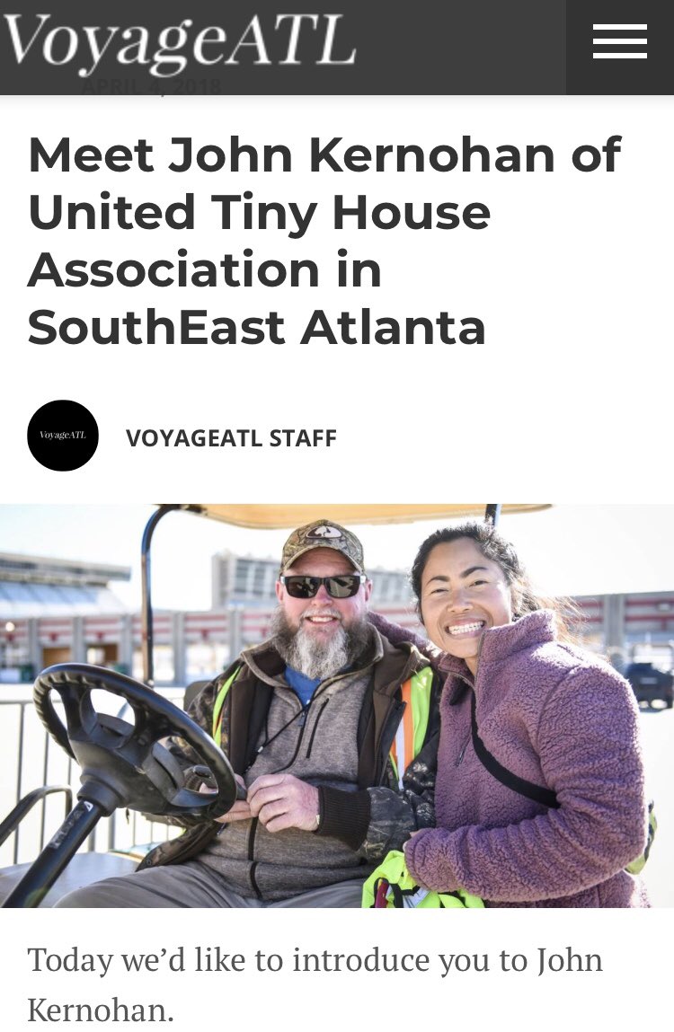 unitedtinyhouse's tweet photo. Such an honor to be part of VoyageATLโs series on the Greater Atlanta area's most inspiring entrepreneurs and independent businesses. https://t.co/5i12eUt5RT
#johnandfin #unitedtinyhouse #tinyfirehouse #tinyhousesforcharity #tinyhousefestivals #tinyhouses #belovedcabin #tinylife https://t.co/tikNMQ2XN5