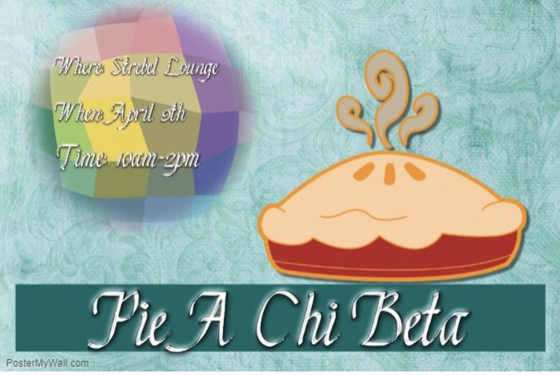 chi_beta_sigma's tweet photo. Come to strebel lounge to pie your favorite Chi Beta Sigma Sister April 9th from 10-2pm! https://t.co/O9euZWbteC