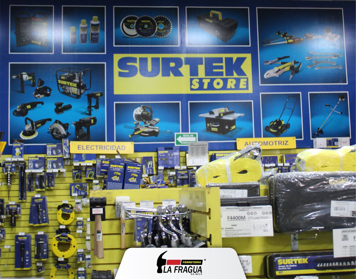 FerreteraLaFra1's tweet photo. Visita nuestra tienda Surtek o también puedes hacer tus pedidos en ¡nuestra página web! 🔨
 #Surtek #Lafragua #Herramientas #SurtekStore #Ferreteria https://t.co/A5xuzQiNHB