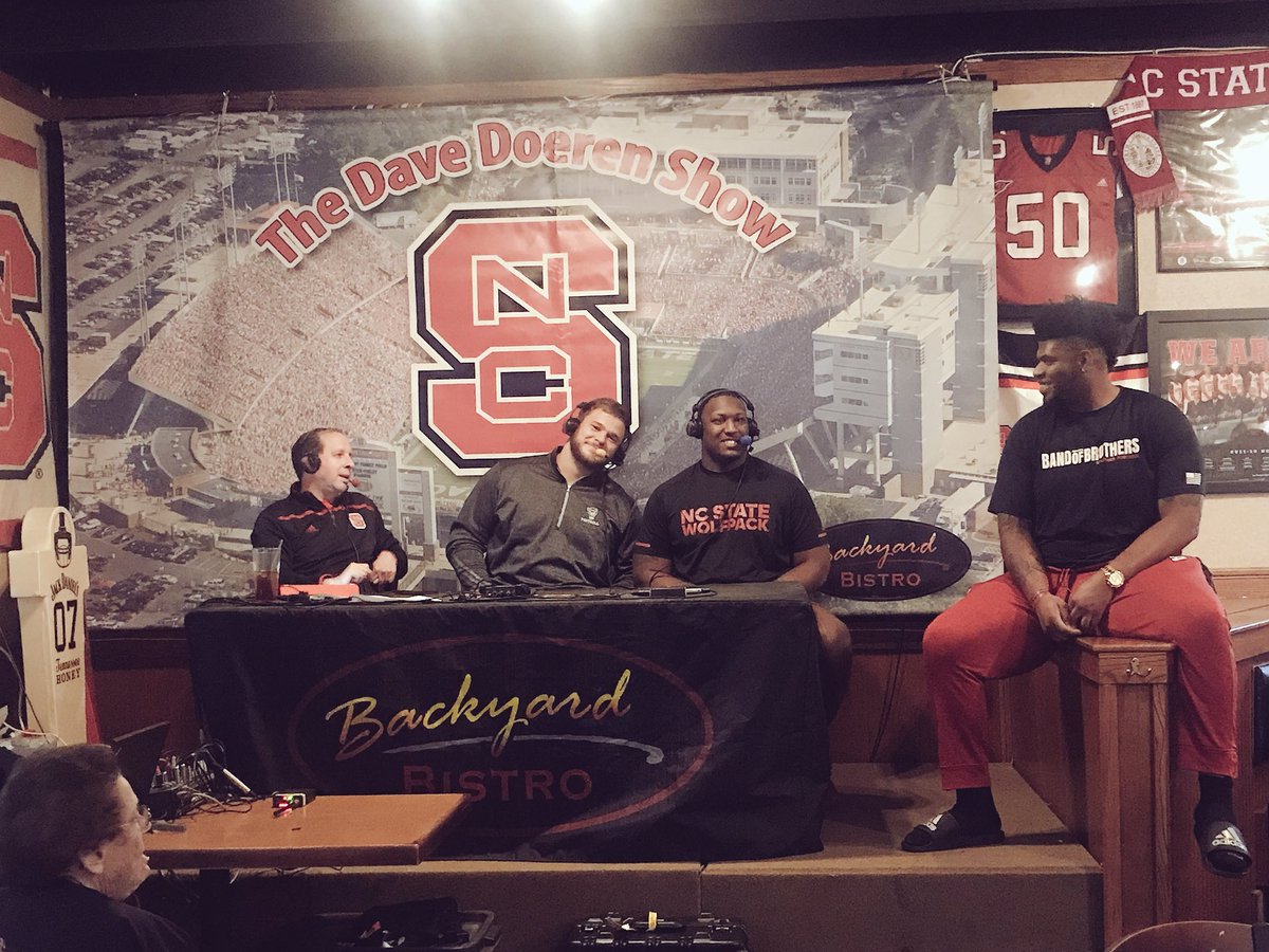 The senior #BoBs livin’ large on the <a href="/StateCoachD/">Dave Doeren</a> <a href="/PackRadio/">NCSU Wolfpack Radio</a> Show!
#1Pack1Goal 🐺🐺🏈