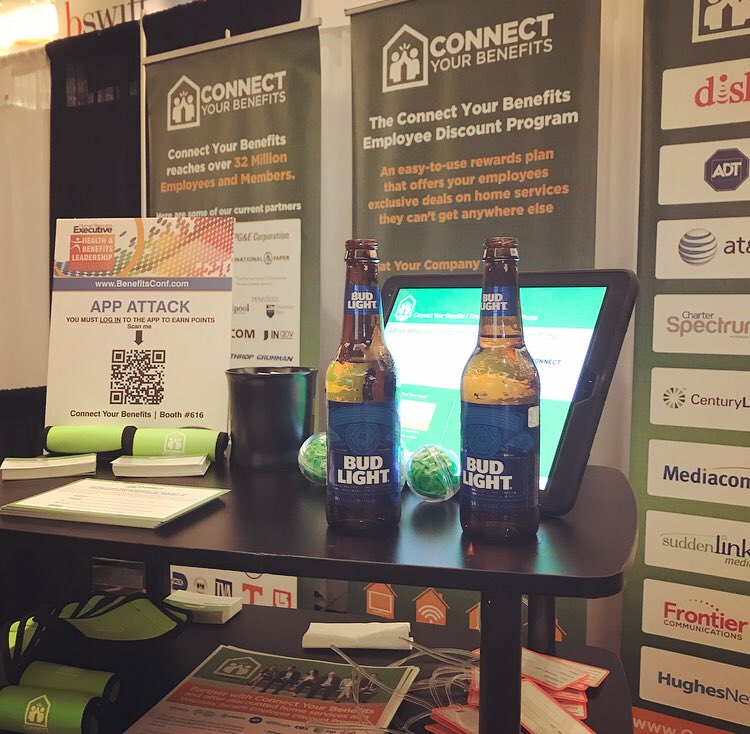 BenefitsForHome's tweet photo. The hour we’ve all been waiting for is finally here! Come hang out with us at booth 616! #BenefitsConf https://t.co/ionrwNSrrB