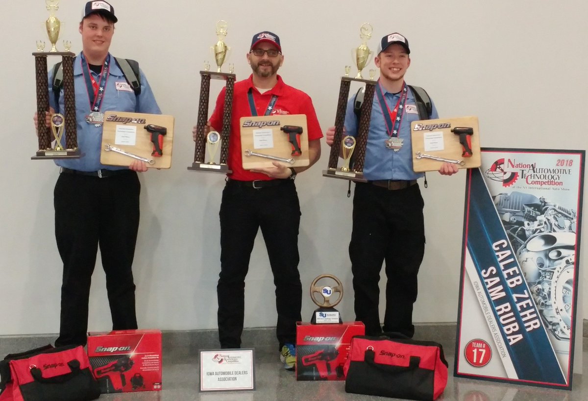 WestDelawareHS's tweet photo. West Delaware places 2nd in the nation at National Auto Tech Competition! Congrats to Caleb and Sam! Great representatives for our state and program.  #wdcareerready https://t.co/L4CYj0tpiP