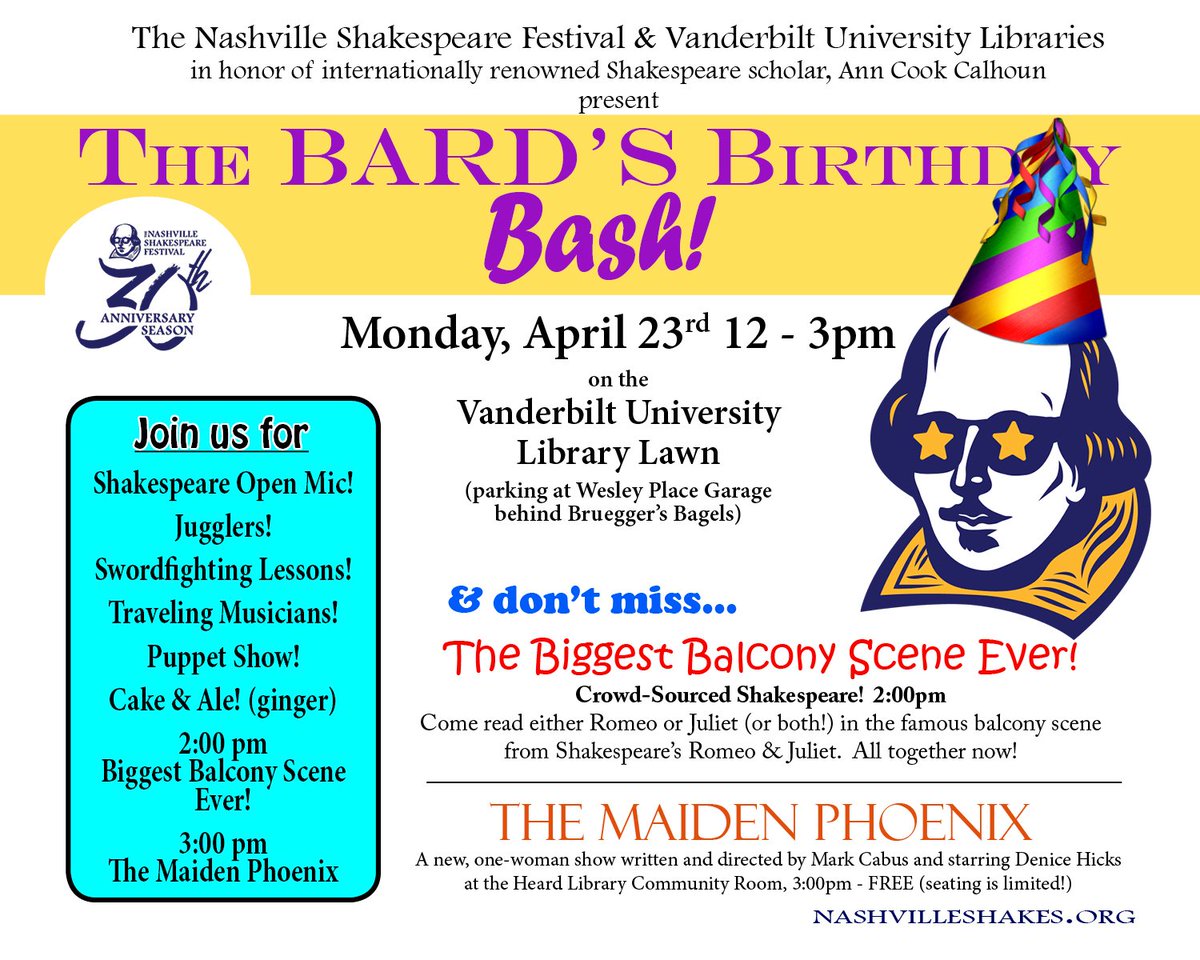 Nashvilleshakes On Twitter It S That Time Of Year Again The
