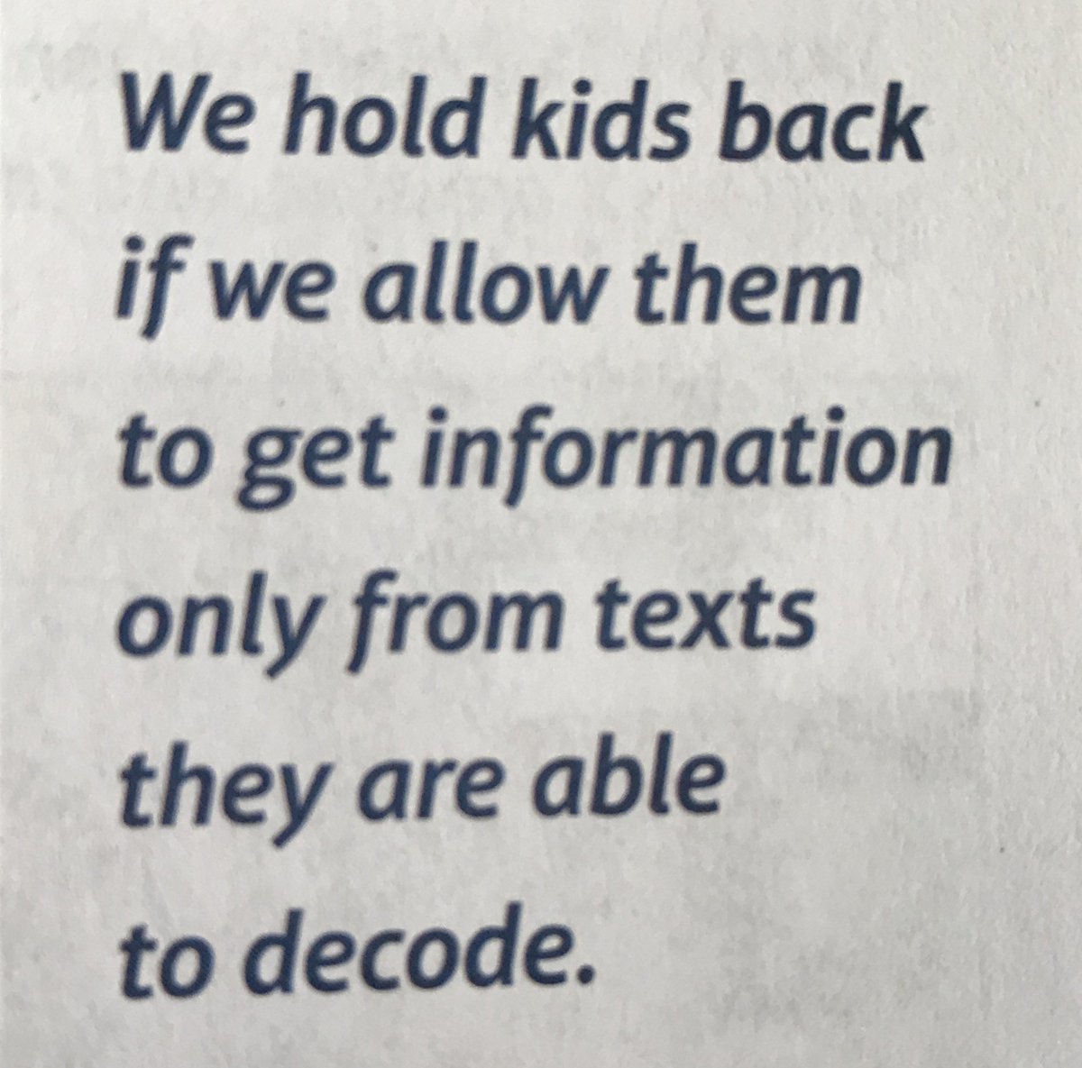 hamcnatt's tweet photo. @Tracey2250 A3 - How?  By leveling the playing field!  - "Interactive read-alouds give everyone a chance to advance his or her thinking - and send a strong message that just because you are not the best reader in the class doesn't mean you can't be a deep thinker." @HCPSRead https://t.co/QPsI8L93kx