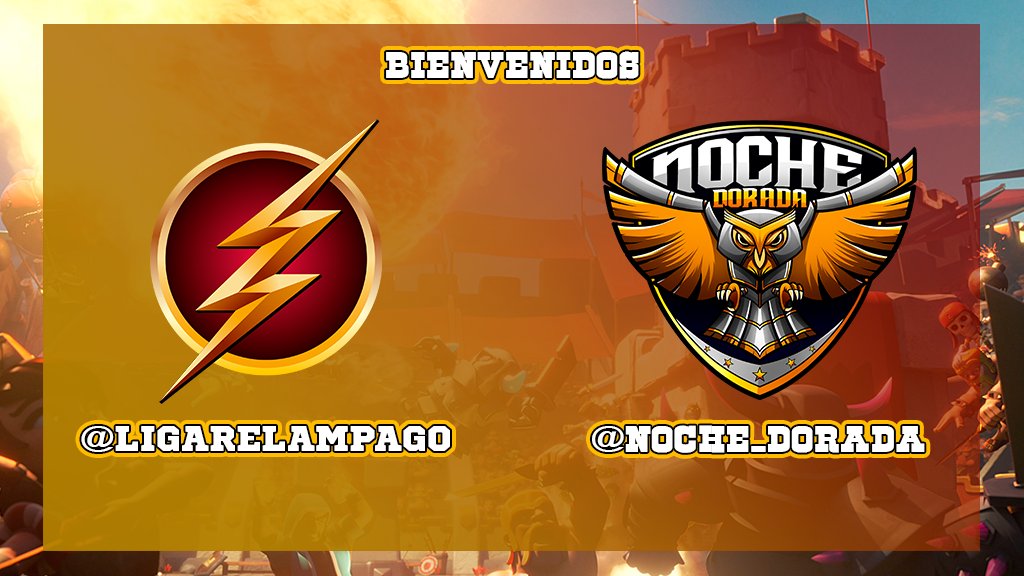 ⚡️ EQUIPO CONFIRMADO DE ESTA SEGUNDA EDICION ⚡️

Bienvenidos los jugadores de @Noche_Dorada 

Otro de los mejores exponentes en el competitivo de Latam, vienen a llevarse el oro en  la segunda edicion de la liga relampago

⚡️ Muchos Exitos ⚡️