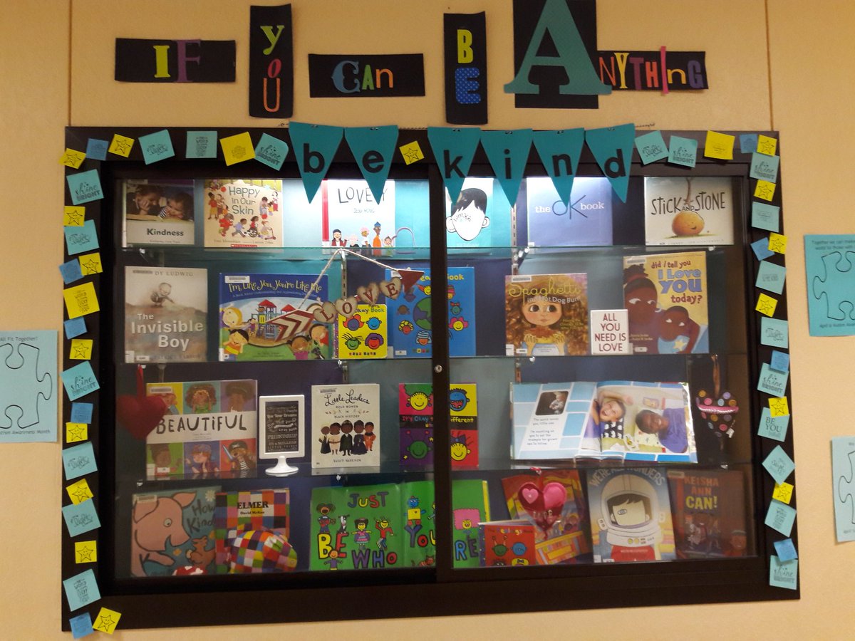 LJM33478's tweet photo. In a world where you can be anything, be kind. Celebrating Autism Awareness @SeminoleTrails  #ASDproud  #autismawareness #choosekind #kidsdeserveit https://t.co/glkZvpCNab