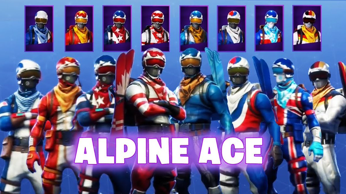 evan - alpine ace skin in fortnite