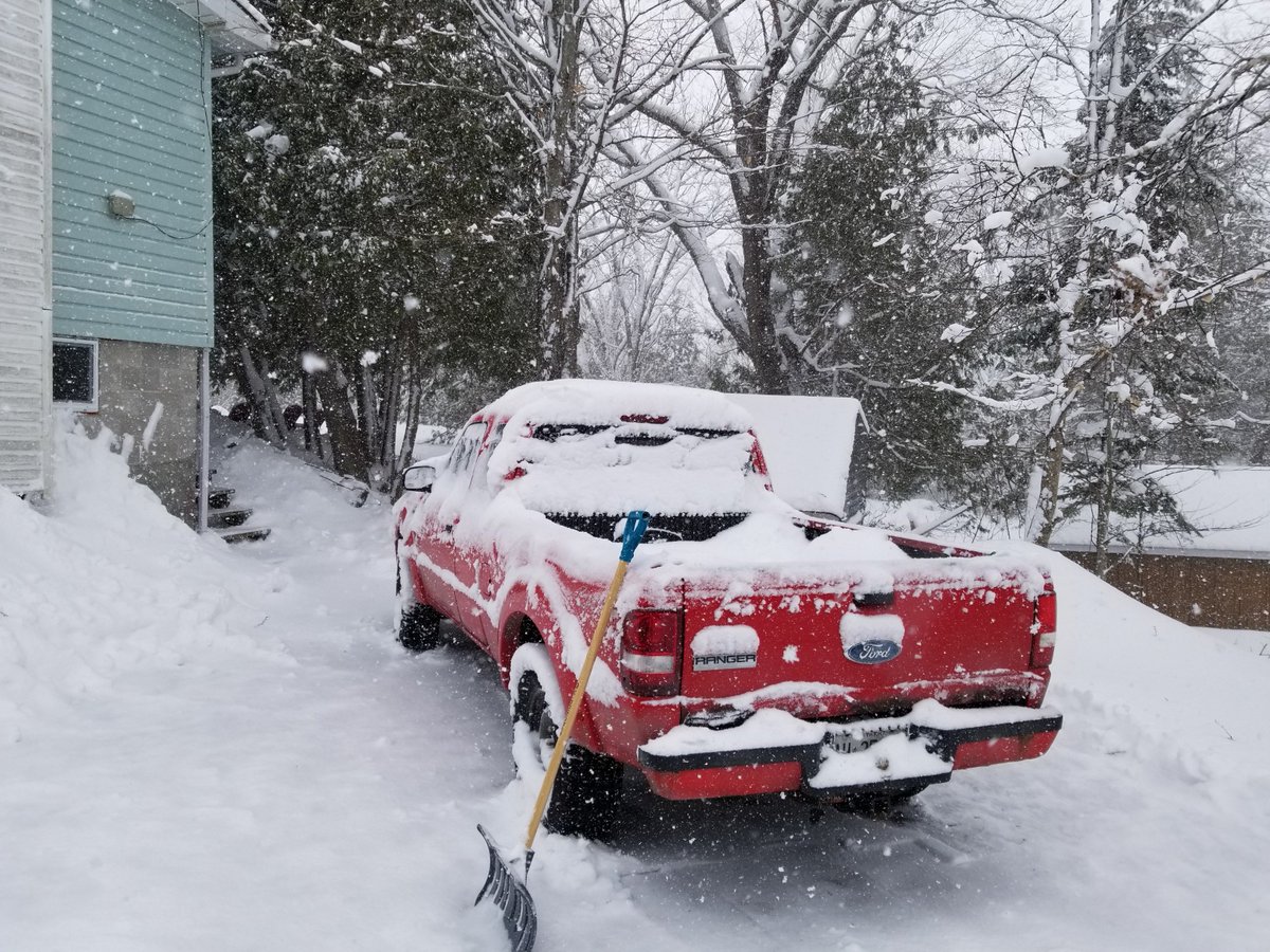 k_webb83's tweet photo. Welcome to our #5thwinter #parrysound #onstorm #whenwillitstop https://t.co/i3ekxyxnZX
