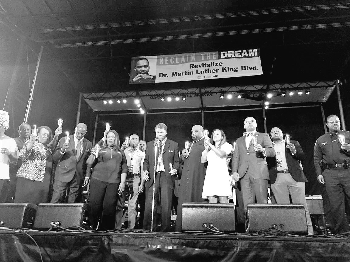 NOW: #ReclaimtheDream Candlelight Memorial #MLK50 #IHaveADream