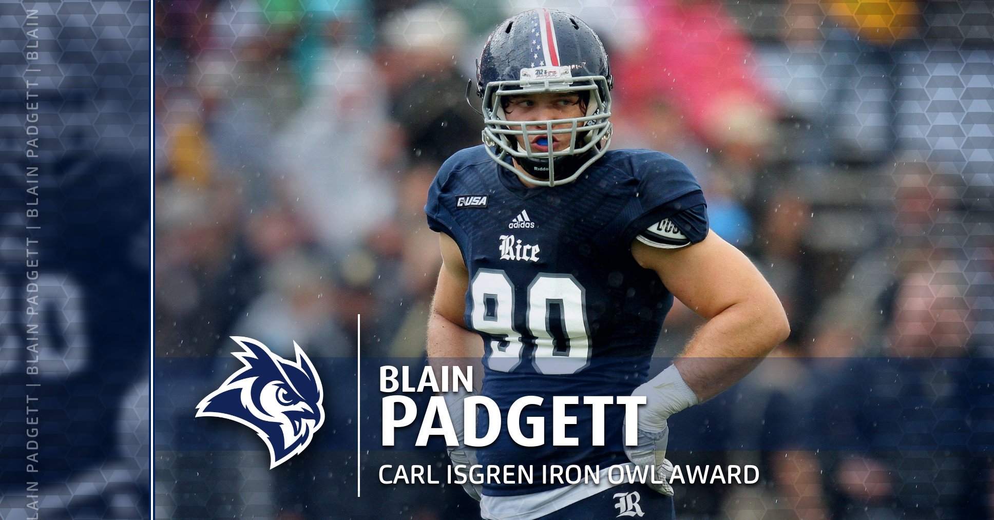 Rice Athletics The Recipient Of The First Carl Isgren Award Is Blain Padgett Noto18 T Co L5jshg29fu Twitter