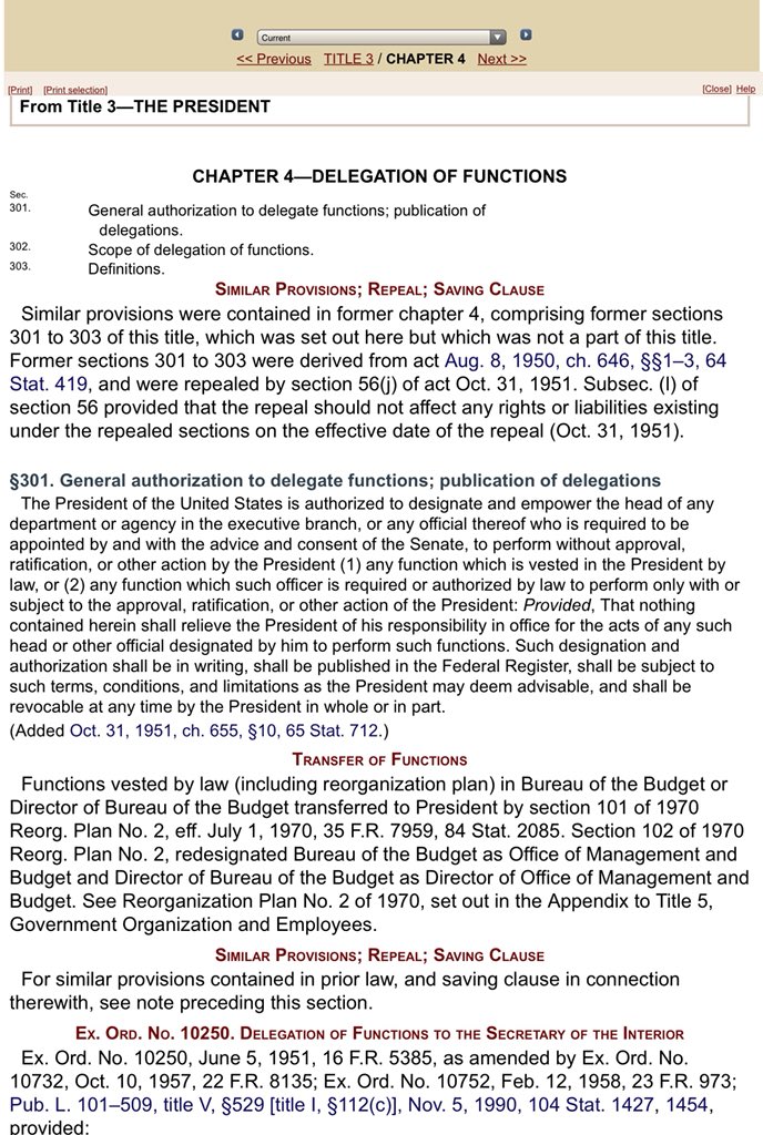 🇺🇸 2/2 #BorderSecurity and #NationalGuardDeployment Presidential Memorandum for the Secretary of Defense, Attorney General, and Secretary of Homeland Security 4Apr18 Outlines #Authority as 32 USC 502 (and 3 USC 301 - General authorization for @POTUS to delegate functions) 🇺🇸