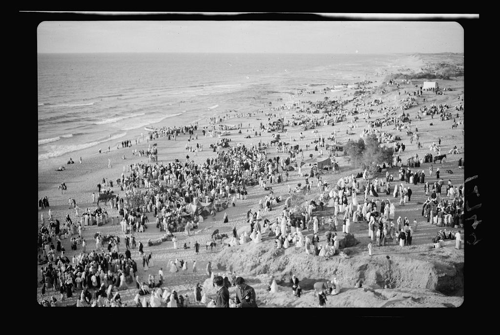 These photos are especially touching for me -- because in a few years all of this stopped and these people were never allowed back; and because I lived right near here for 3 years and used to work at this very spot.At Wadi al-Naml, Ashkelon, 1943 http://www.loc.gov/pictures/item/mpc2010007153/PP/