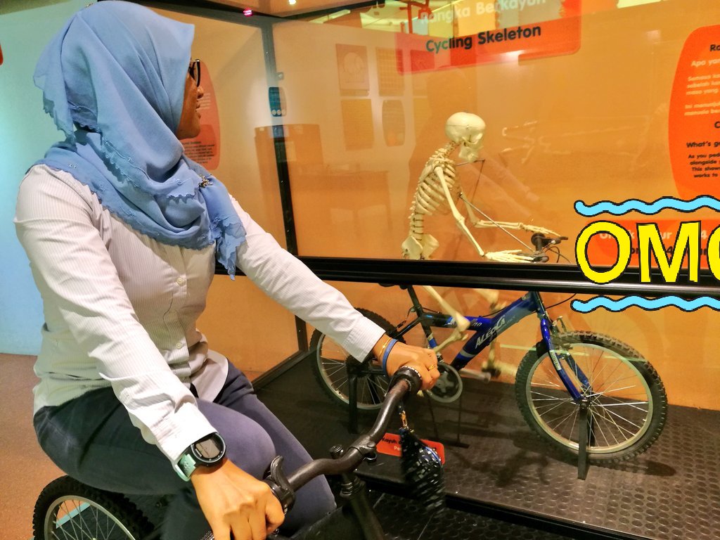 Me & Cycling Skeleton @ Pusat Sains Negara , Let's havoc #MingguSainsNegara  till 7thApril2018 #NegarakuBerinovasi @MyMOSTI @my_negaraku @myTN50