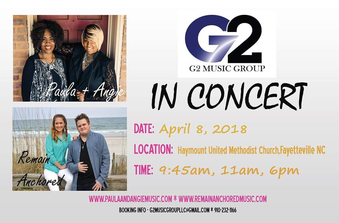remainanchored's tweet photo. MARK YOUR CALENDARS!!! Sunday, April 8th. 9:45 AM, 11 AM, & 6 PM
Come on out and worship w/ G2 Music!
#PaulaandAngie #TeamPAMM #remainanchored #RAinHim #G2Music #Jesus #ChristianMusic #GospelMusic #InspirationalMusic #positivemusic #fayettevillenc #momanddaughterduo #siblingduo https://t.co/auAOs9Kmxa