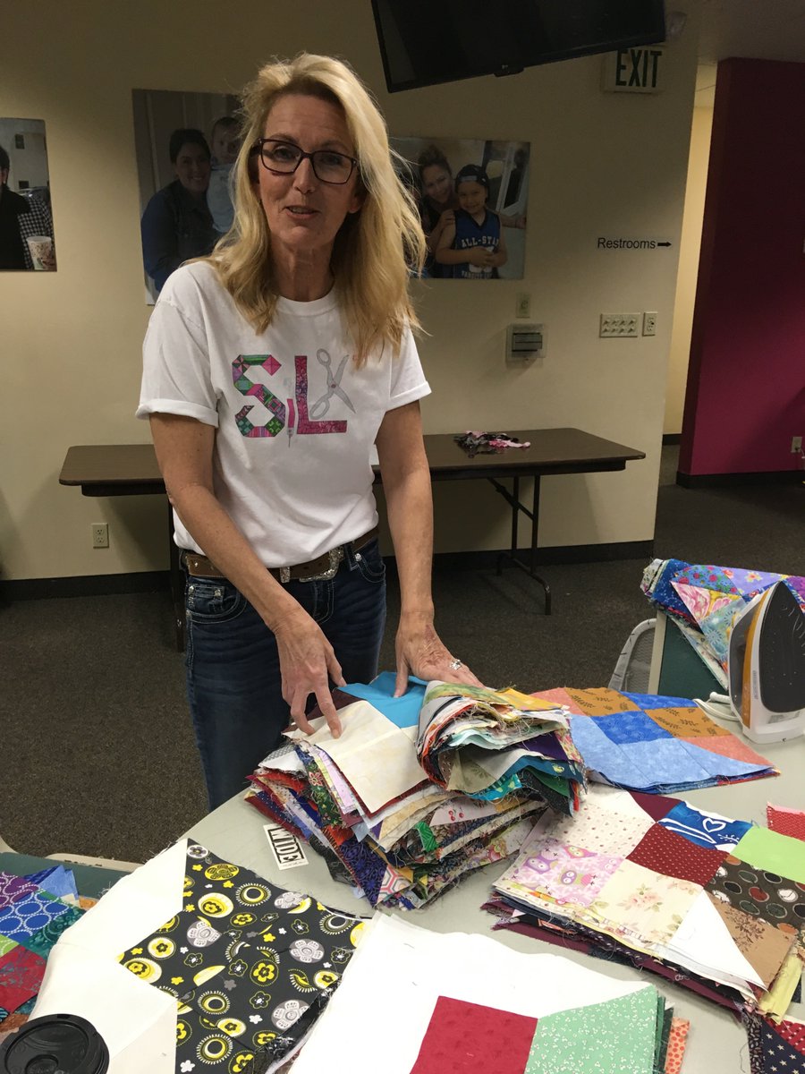 Our last Saturday Sew In at The River Community Church. They were amazing hosts and we enjoyed our time there.  Next Month: Fabric Town USA. Each Saturday, 10-4. Join us!