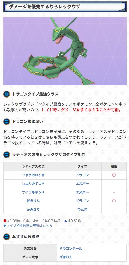 ポケモンgo攻略 Gamewith A Twitteren ラティアスですが ダメージ量を稼ぎたいのであれば レックウザ次点でカイリューがおすすめ ただ 敵がげきりんを使ってくる場合 すぐにやられてしまうので 安定性を考えるのであればバンギラスやフリーザーが向いてます٩ ポケモンgo攻略 Gamewith A Twitteren ラティアスですが ダメージ量を稼ぎたいのであれば レックウザ次点でカイリューがおすすめ ただ 敵がげきりんを使ってくる場合 すぐにやられてしまうので 安定性を考えるのであればバンギラスやフリーザーが向いてます٩