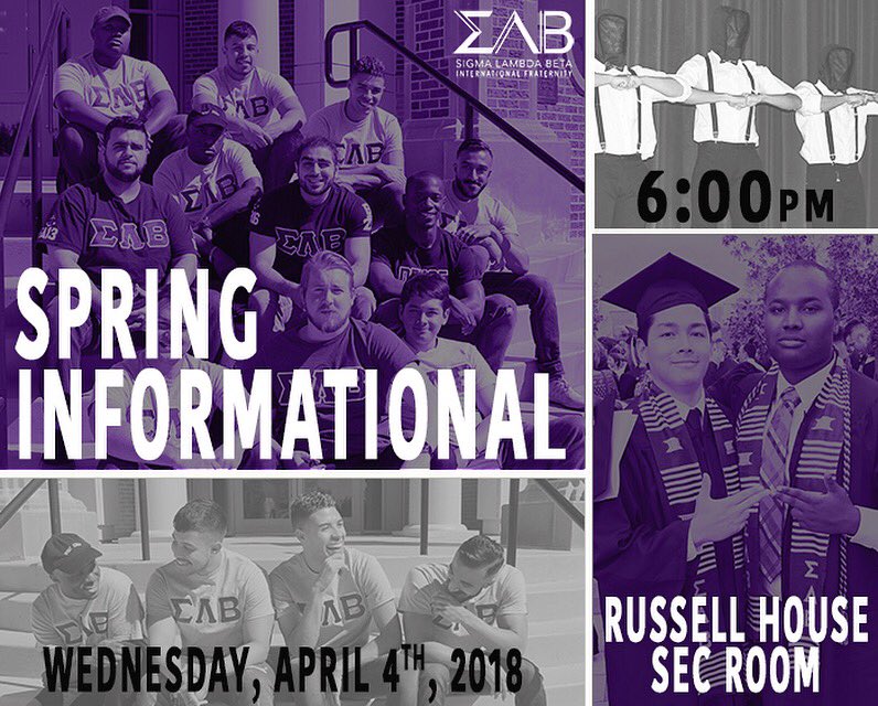 Gamma Line did it this semester - are you looking to be next? Head to our Spring Informational this Wednesday to learn more about our organization and to see if you have what it takes to be a Beta man. #UofSC #SigmaLambdaBeta #ZEBetas