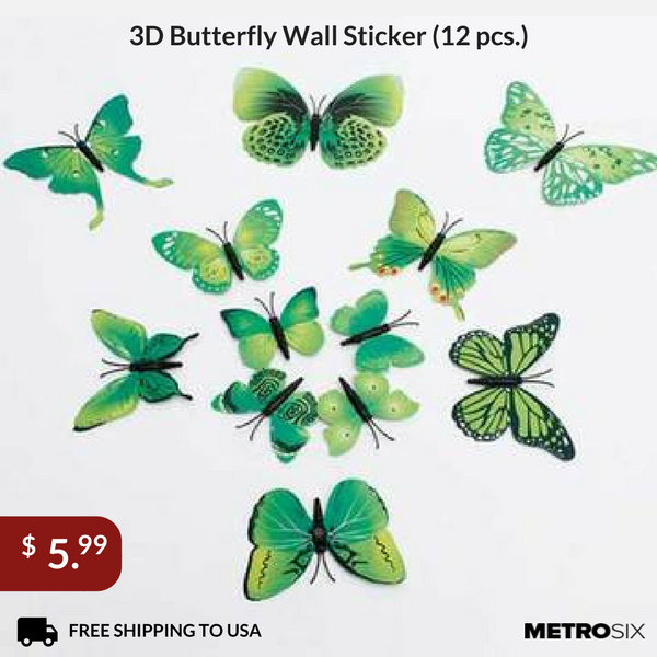 metrosix's tweet photo. 3D butterfly wall stickers (12 pcs.) only $5.99. FREE Shipping to USA. Buy now >> https://t.co/VS016anGUx #butterfly #walldecor https://t.co/UtcDWT0tpC