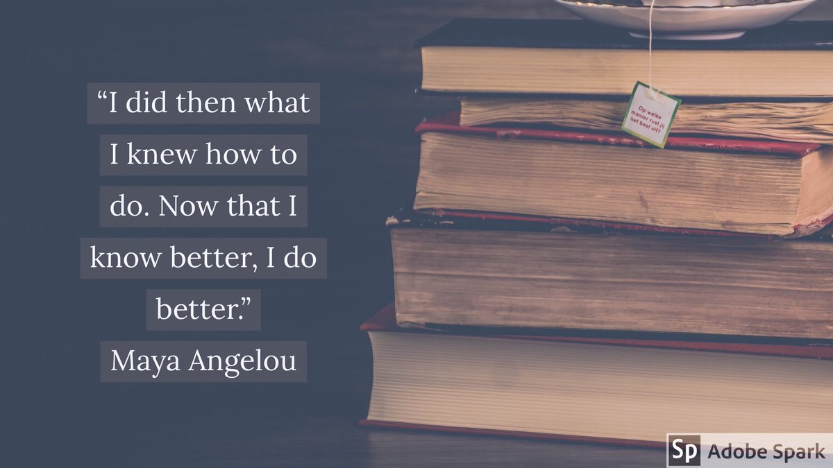 alexstubenbort's tweet image. As educators, there’s no need to apologize for what we haven’t done when we didn’t know better. The problem is that many educators have known better for a long time and have changed little to nothing. #EdTechAfterDark #SorryNotSorry #WokeEd