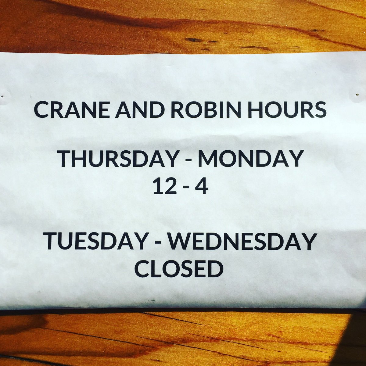 Crane and Robin tweet media