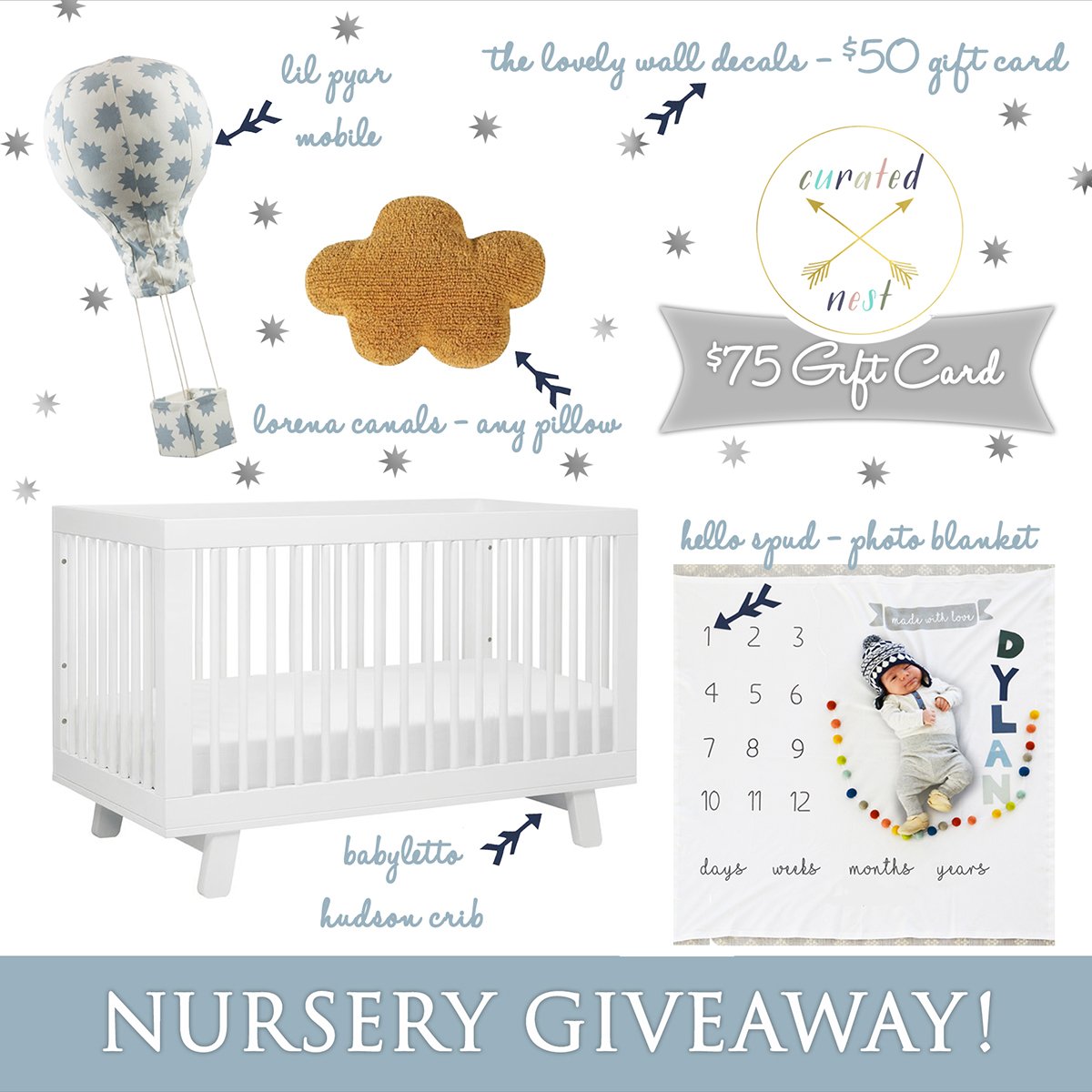 In celebration of our 9 new Designer Curated Nurseries for Less, we teamed up with our fave brands for a Curated Nursery Giveaway worth $660! 🤰👶😁
Enter Giveaway here: instagram.com/curatednest/
Brands: <a href="/babyletto/">Babyletto</a> <a href="/Lorena_Canals/">Lorena Canals</a> <a href="/hellospud/">Melanie</a> @thelovelywallco <a href="/curatednest/">Curated Nest</a> <a href="/Pyarandco/">Pyar & CO.</a>