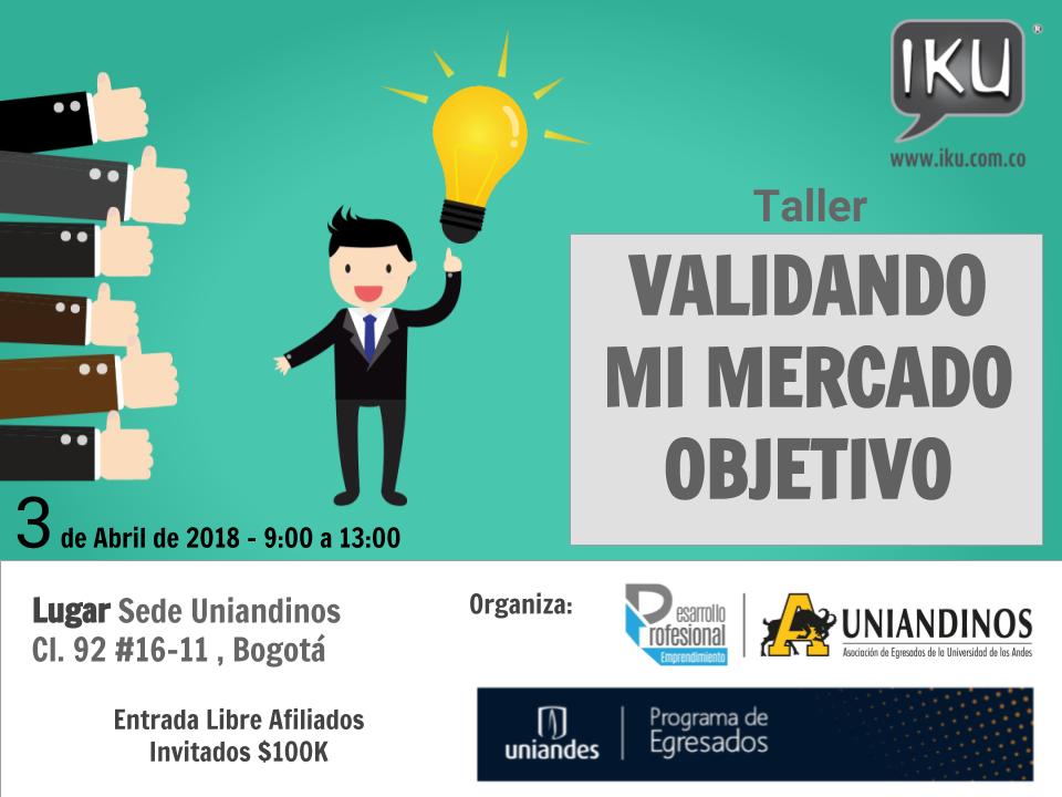 IKUinnovation's tweet image. Mañana no te pierdas #Taller de #Validación de mi #Mercado #Objetivo en @Uniandinos @Uniandes @UniandinosCW #Egresados mas información en connect.eventtia.com/en/dmz/validan… #Bogotá #Creatividad e #Innovación