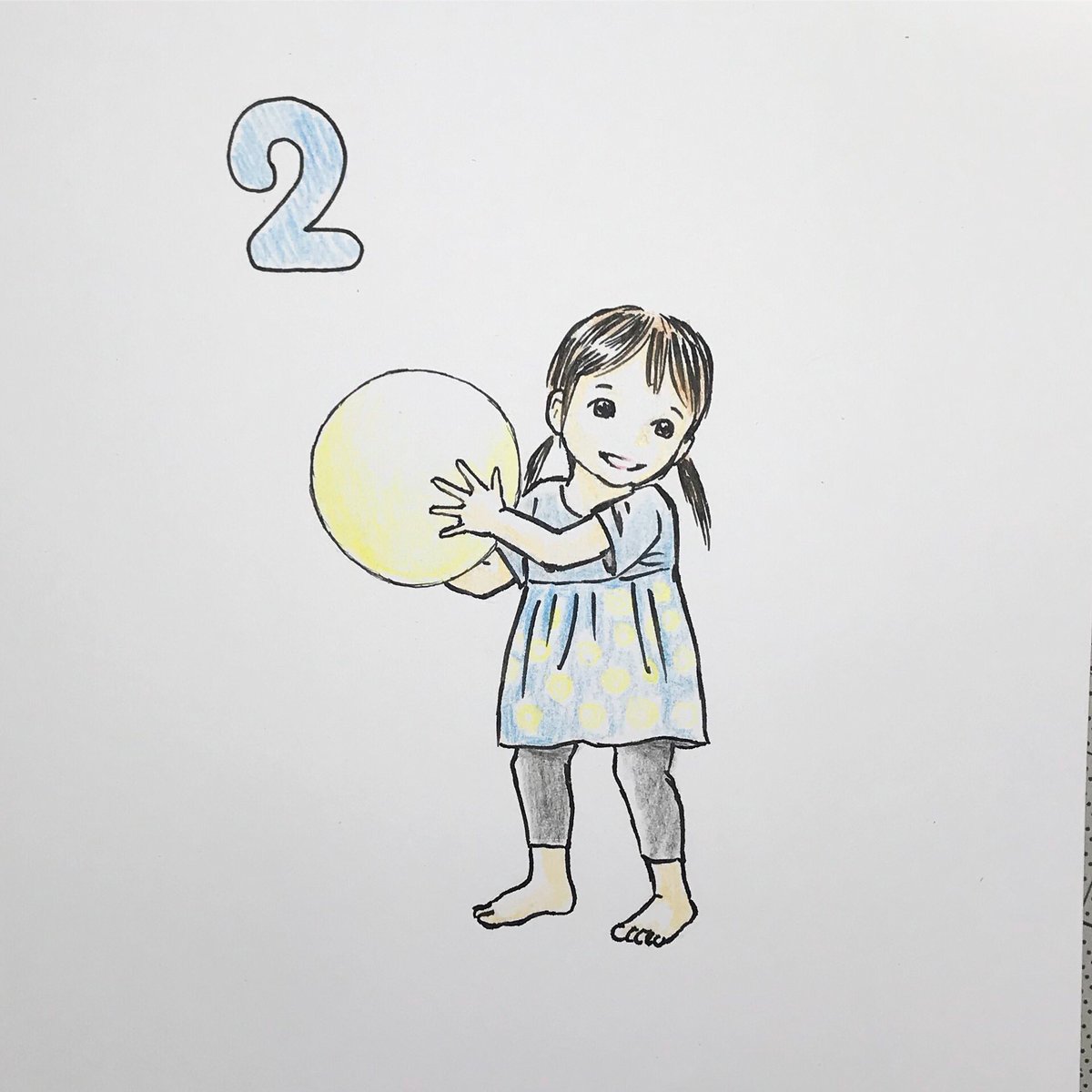 2歳児 女の子 イラスト