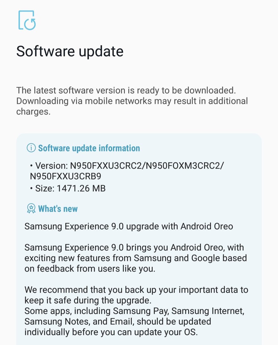 _TheMervFILM's tweet photo. It has arrived! Android Oreo 9.0 Baby! ๐ต๐ญ๐ฅ๐๐ @samsungph #SamsungPH #GalaxyNote8PH https://t.co/zMtkJGVP0a