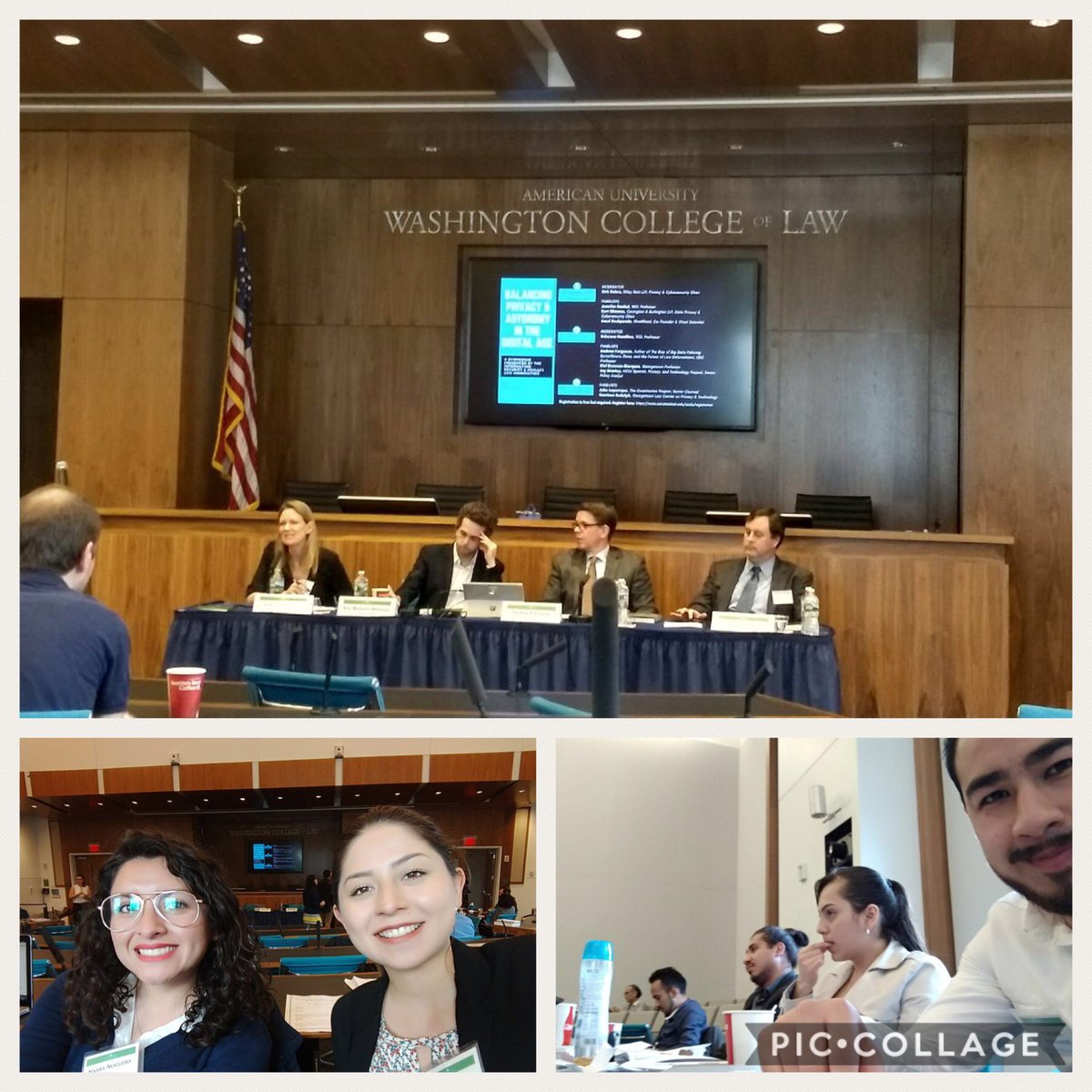 AlexandreKojeve's tweet photo. Last Friday Young Mexican Professionals from Hidalgo @CITNOVA @TWCInternships attend the @WCL_ISP symposium, Balancing Privacy and Autonomy in the Digital Age #GDPR @AUWCL #Privacy #Security @fedeling #DCismycampus #TWCSpring18 #GovernorsProgram 🇲🇽🇺🇸 https://t.co/4isXK5aBtf
