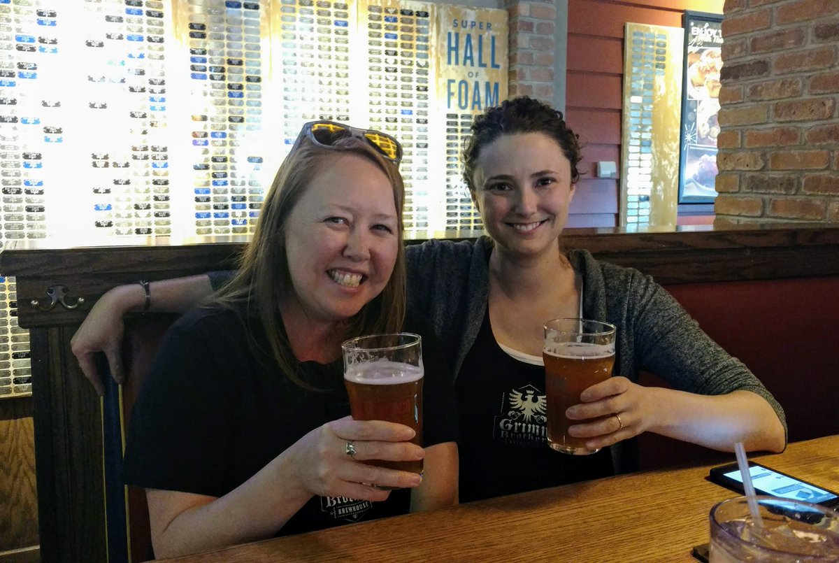 HeidiTown's tweet photo. Happy #CraftBeerWeek! Hanging with Laura Pilato, head brewer at @grimmbrosbrew. She was part of the Calamity Jane collaboration with @CityStarBrewing &amp; @pinkbootsbeer. Come down to @OldChicago1976 in @VisitLovelandCO &amp; try it! #COCraftBeerWeek https://t.co/Z8Mn2qBNB5