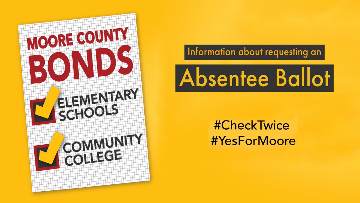 Yes4MooreBonds's tweet image. Is there a chance you’ll be out of town on May 8th? Click here for more information on absentee voting by mail: ow.ly/c1T030jgYCO